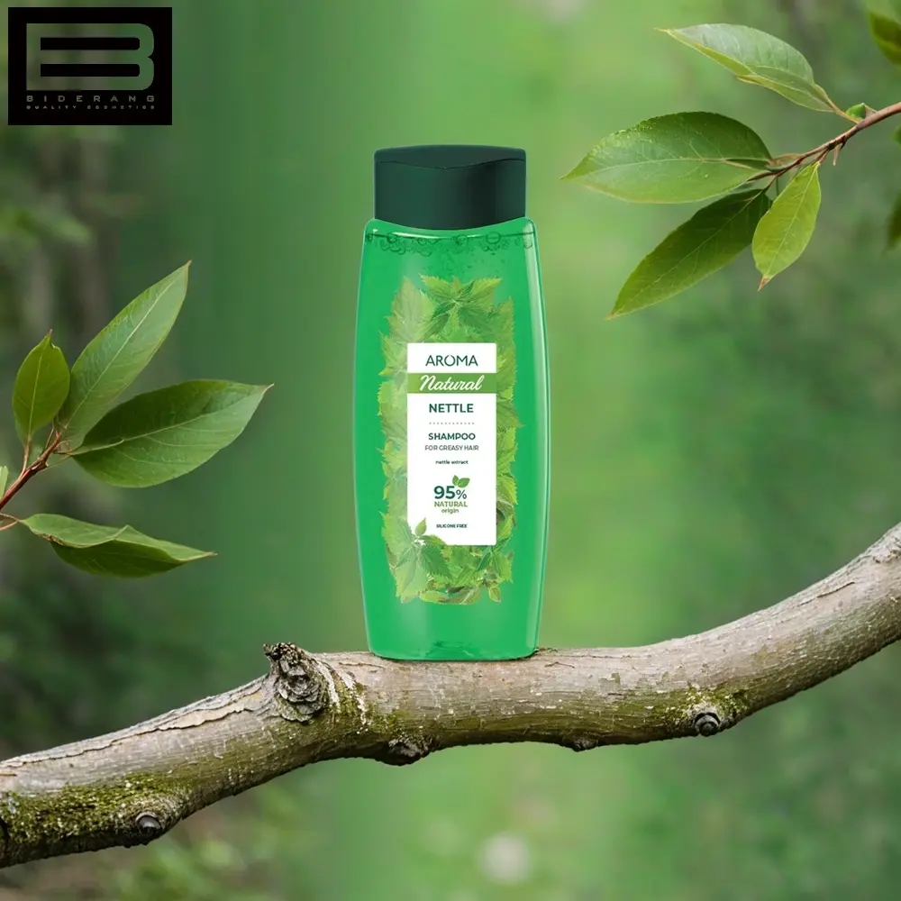 شامپو موهای چرب آروما حاوی گزنه حجم 400ml
